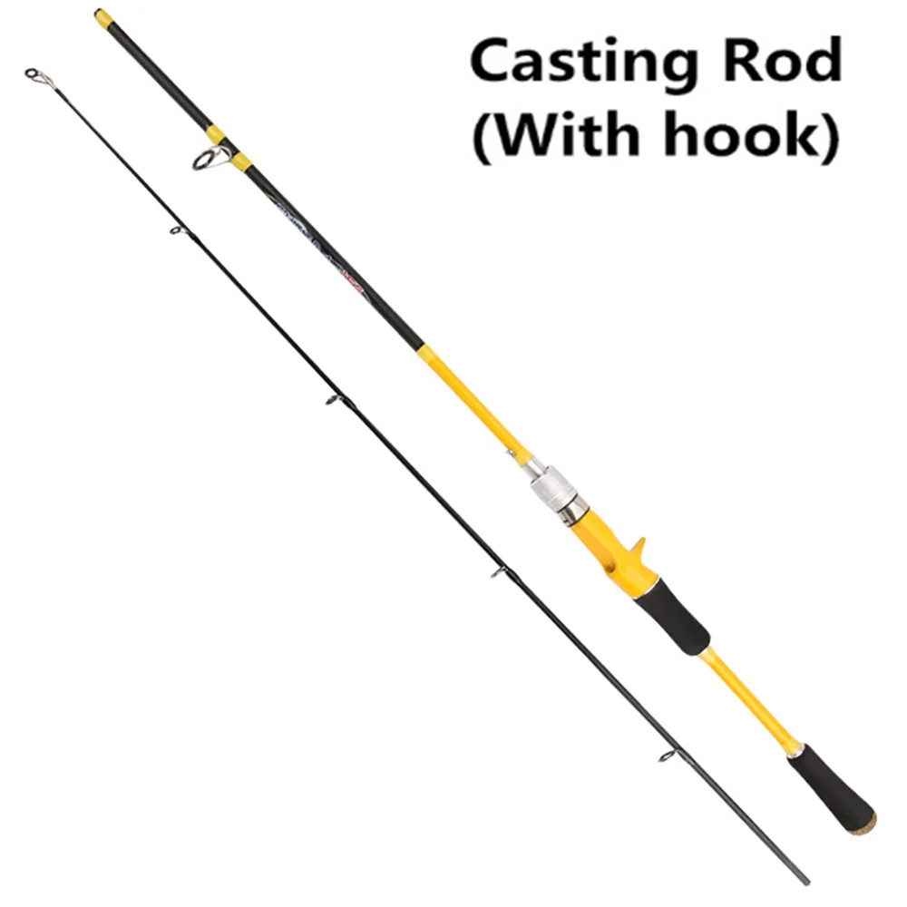 Caña de pescar ultraligera de fibra de carbono, señuelo de pesca de 1,65/1,80 M, peso de cebo de 3-20g ML, acción giratoria/fundición, poste de Jigging de trucha, Punta sólida - imagen 5