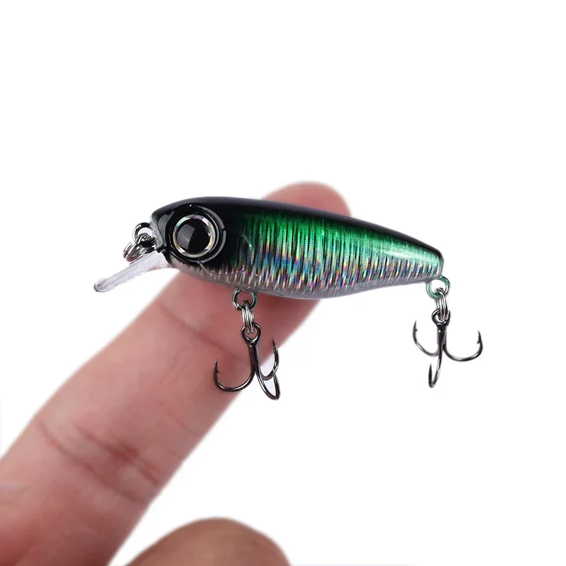 Señuelos pequeños de agua para pesca, 3g, 40mm, pececillo que se hunde, Mini cebo duro para perca, trucha y lubina, novedad de 2022 - imagen 4