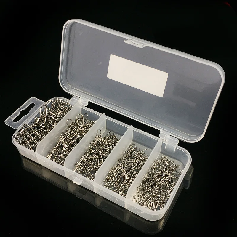 Pin conector de pesca de acero inoxidable Weihe 2 #   4 #   6 #   8 # 10 # 12 #   Rodamiento giratorio con accesorios para señuelos de anzuelo a presión - imagen 4