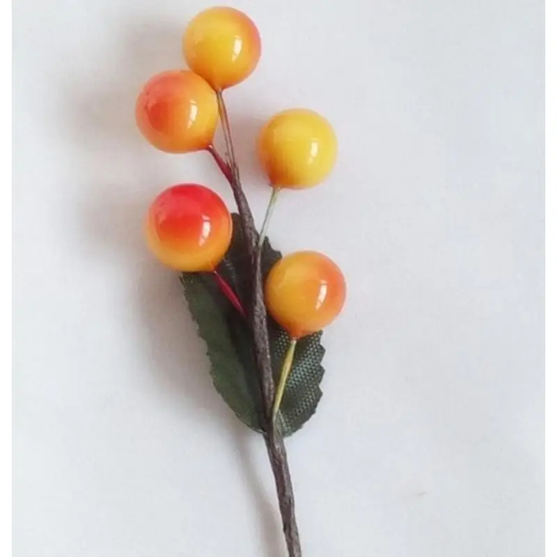 Decoración navideña artificial – Kit de ramas y frutas rojas de centro de mesa - imagen 4