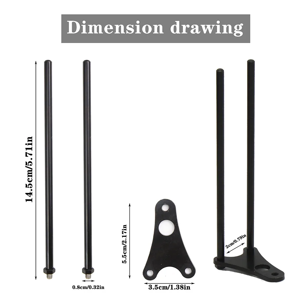 JSFUN-barras de enganche para pesca de carpa, orejas de aleación de aluminio para alarmas de mordida, resistente al viento, anticaída, aparejos de pesca - imagen 3