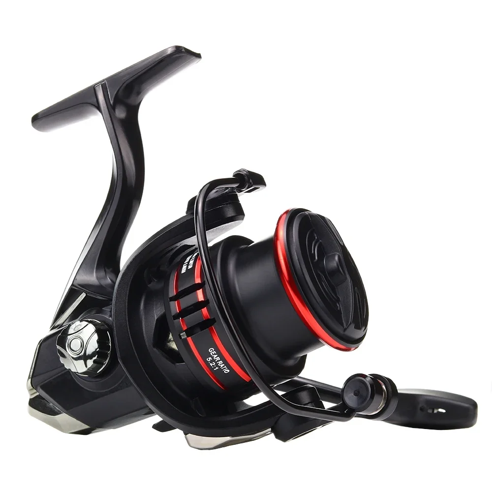 JOSBY-carretes giratorios de arrastre máximo de 12kg, Metal/EVA Grip 5,2: 1 JK 1000-7000, rodamiento sin costuras, bobinas giratorias para carpa, Pesca de mar, agua salada - imagen 2