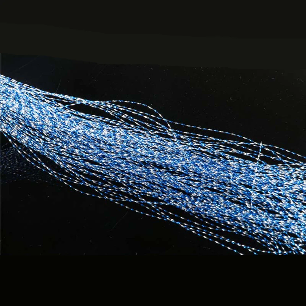 Hilo holográfico para atar moscas Maximumcatch: 1/69" de ancho, Flashabou, paquete de 4, colores vibrantes, perfecto para material para atar moscas - imagen 5