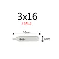 3mm 16mm 2 balls