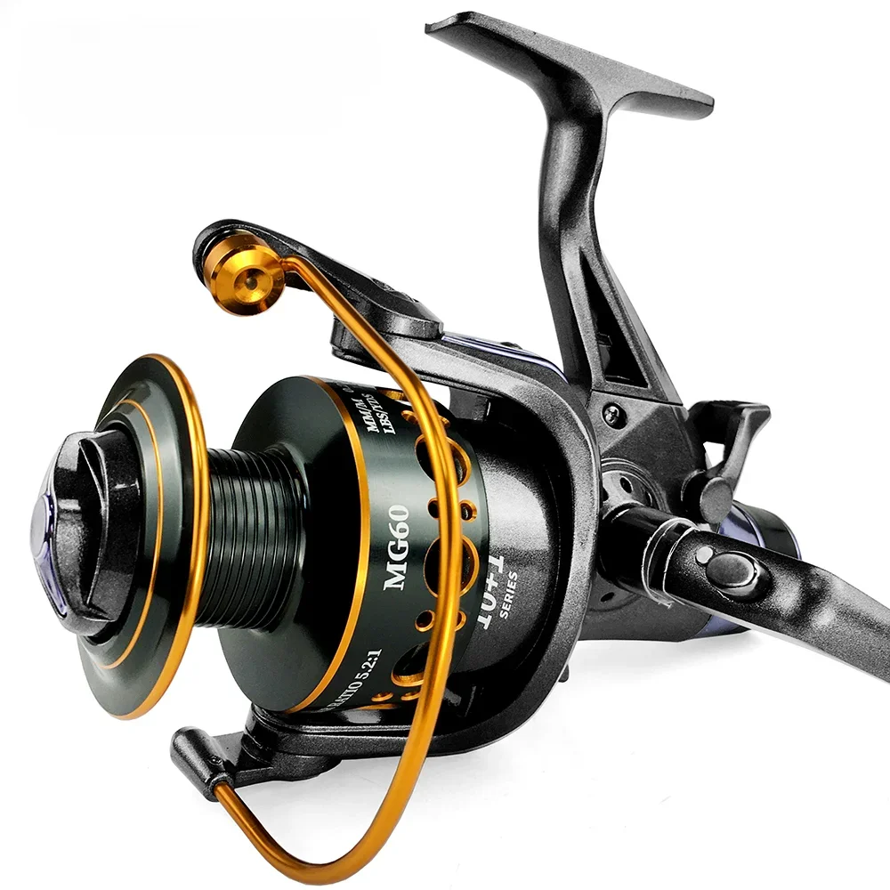 GHOTDA-carrete de pesca de doble freno, alimentador de pesca de carpa súper fuerte, rueda giratoria, 3000, 4000, 5000, 6000, para peces grandes - imagen 4