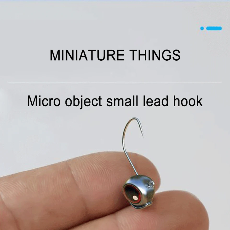 WALK FISH nuevo 10 Uds anzuelos de plomo Ned Rig Jig Head anzuelo de púas exquisito 3D ojos de pez plantilla señuelo pesca Ned gancho - imagen 5