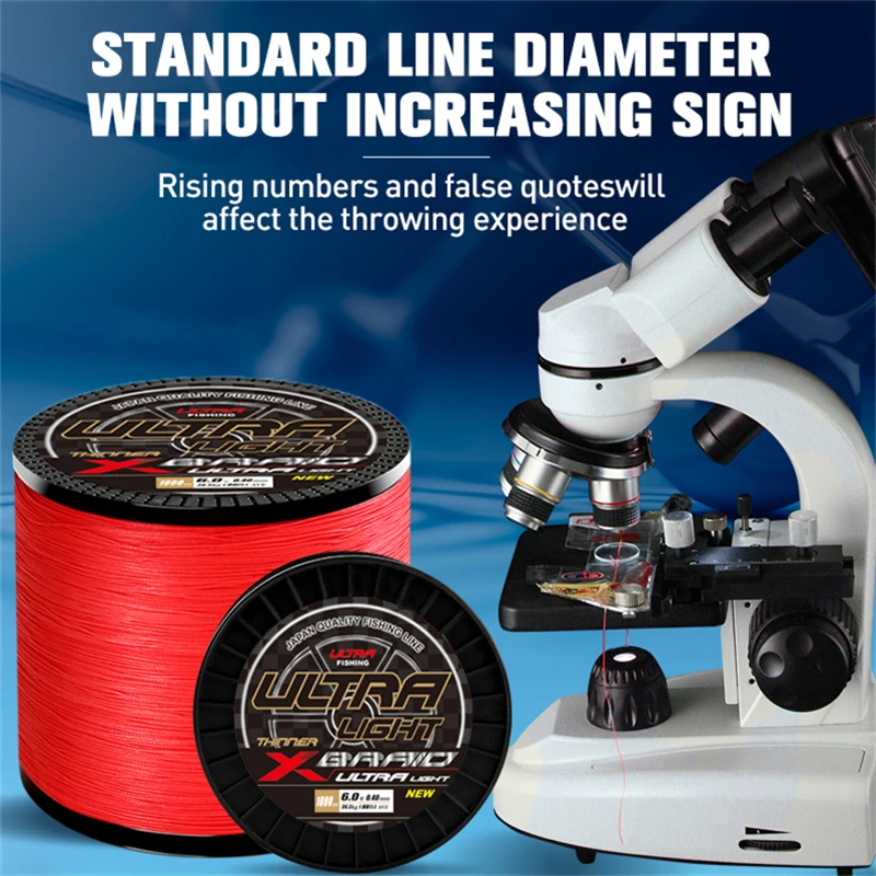 ZUKIBO ULTRA LIGHT Japan 8 Strands Red Braided Fishing Line The Best Multifilament PE Line Never Fade Saltwater Fishing Line - imagen 4