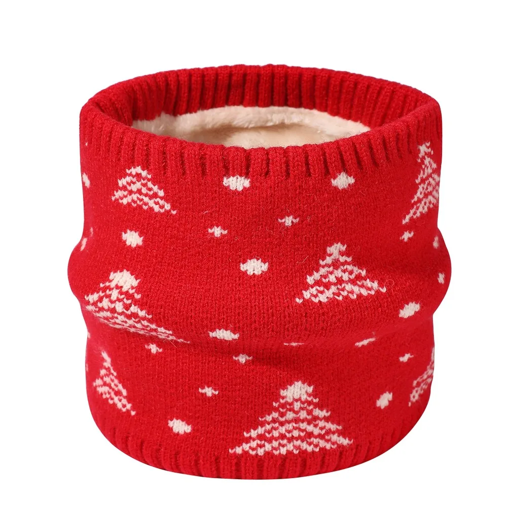 Calentador de cuello de regalo de Navidad a la moda, forro grueso, bufandas de cuello de punto suaves para mantener el calor en invierno, patinaje, correr, Collar a prueba de frío - imagen 2