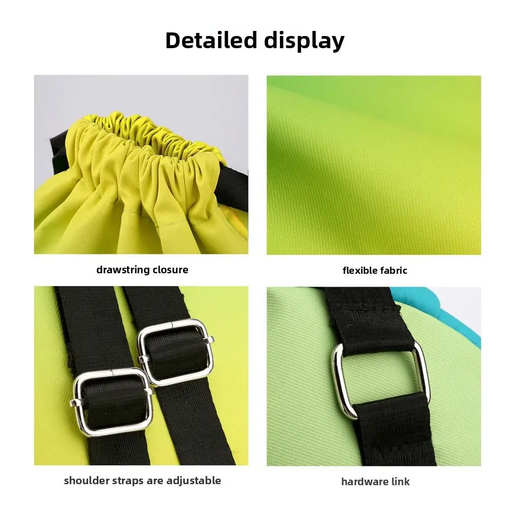 Mochila de gimnasio impermeable a la moda, mochila con cordón Premium de Color degradado, bolsa de gimnasio multifuncional de gran capacidad para mujeres y hombres - imagen 4