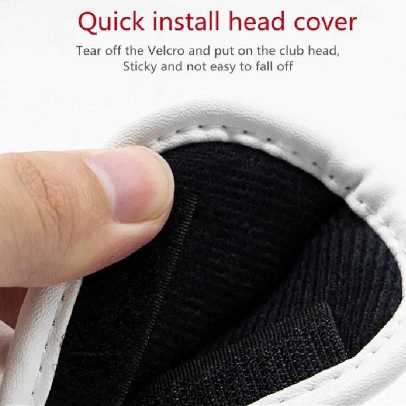 Cubierta protectora para la cabeza del Club de Golf, cubierta de hierros de PU, impermeable, antiincrustante, antiimpacto, gradiente Digital colorido, 10 piezas - imagen 3