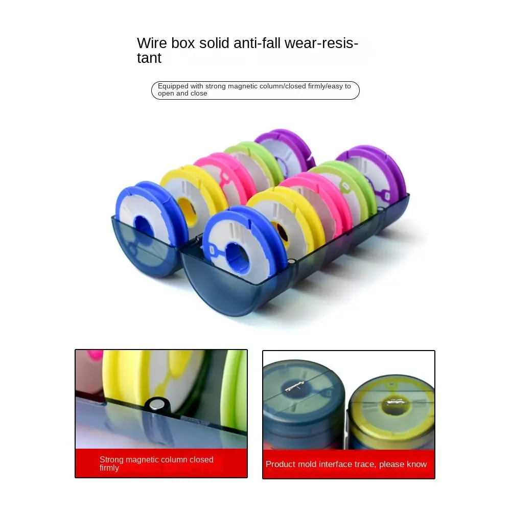 Caja de línea principal de pesca con husillo 4-16, carrete principal de silicona, eje de sedal de pesca de arcoíris, gancho de señuelo de pesca, tabla de bobinado - imagen 5