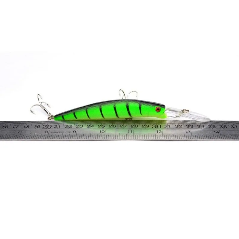 Señuelos artificiales para pesca de carpa, cebo Wobbler Minnow, Crankbait Stripe Jerkbait, equipo de pesca, 145mm, 15,5G, 6 ganchos # - imagen 3