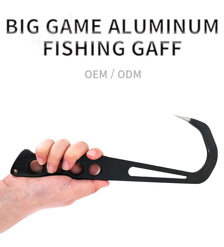 Gaff de pesca de aluminio de gran caza para una pesca efectiva