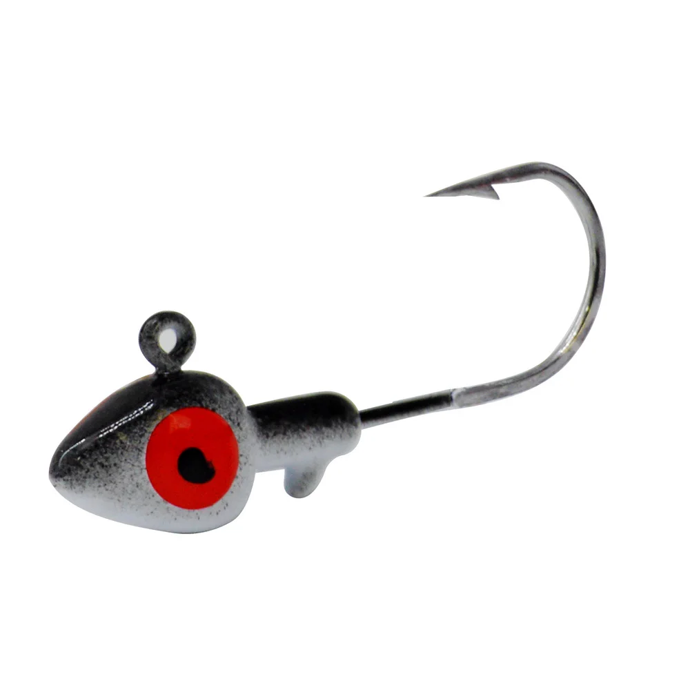 Anzuelo con cabeza de anzuelo de pesca, anzuelos de cebo blando con forma triangular con púa, anzuelos de gusano de 3,5g, lote de 6 piezas en oferta - imagen 5