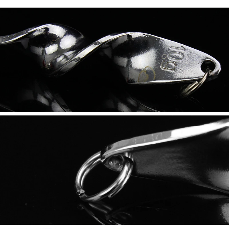 PRO BEROS-cucharas giratorias en espiral, señuelo de pesca giratorio, tornillo giratorio, Metal, Jigbait, lentejuelas, aparejos de pesca - imagen 5