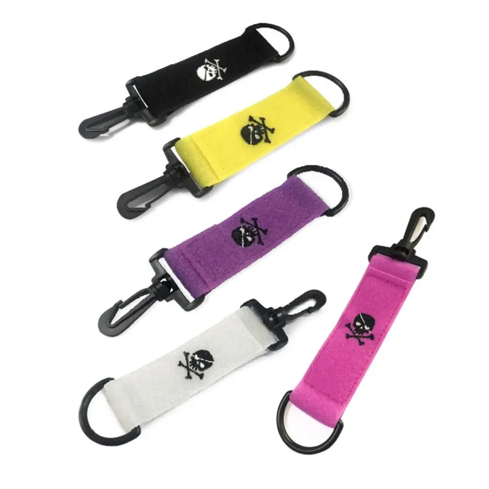 Patrón con mosquetón de poliéster, paño de limpieza de Golf con calavera, cinta mágica, toalla de limpieza, mosquetón, toalla de limpieza de Golf - imagen 4