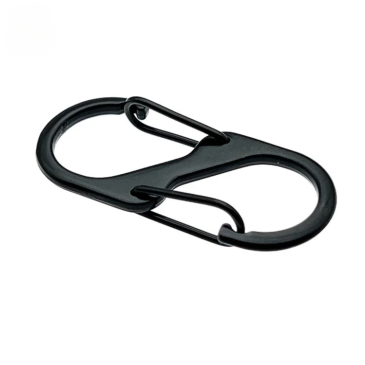 Mosquetón antirrobo tipo S, mosquetón de aleación de aluminio, Mini llavero con gancho, hebilla para mochila de senderismo, equipo de Camping, 5 uds. - imagen 5