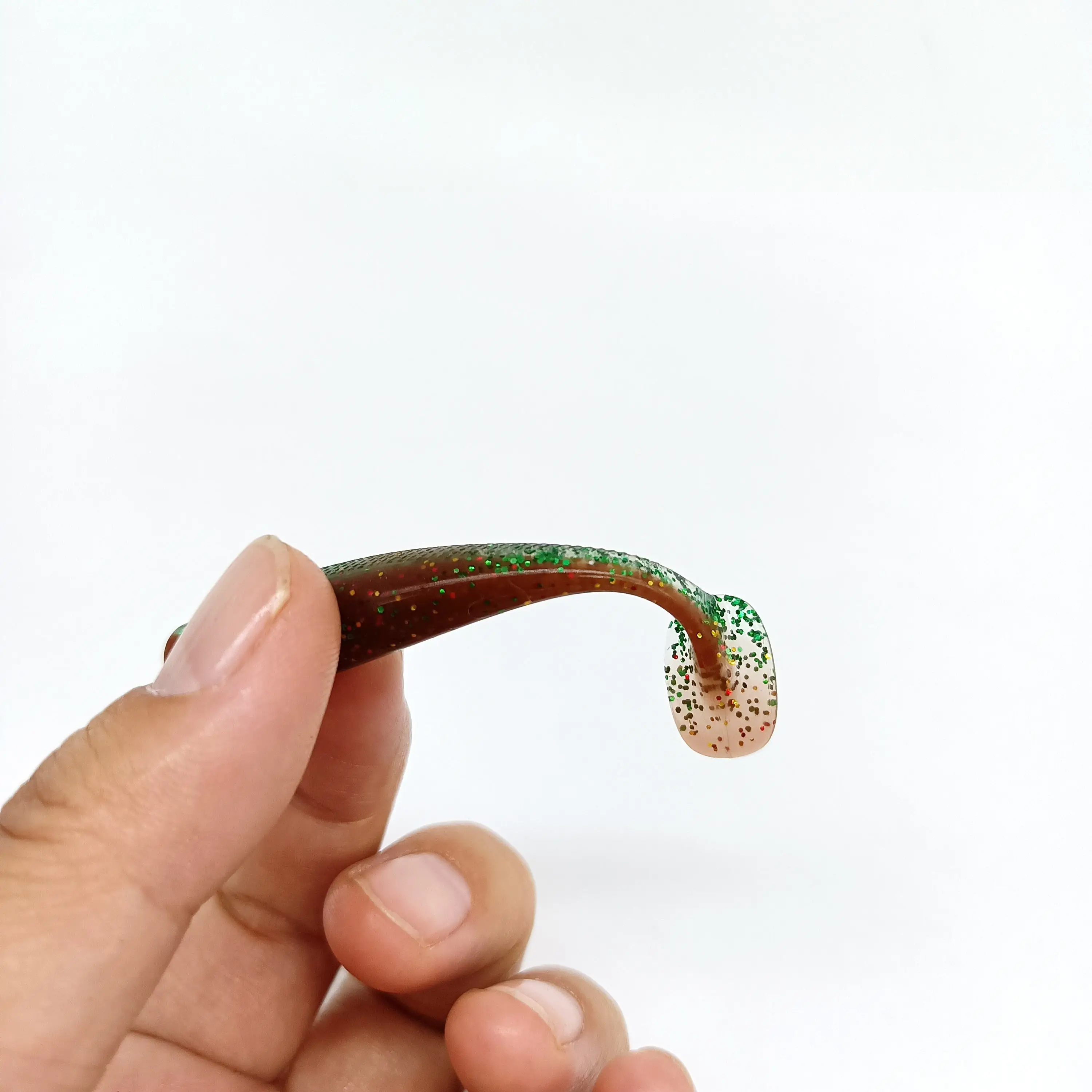 DUODUOYU 6PCS Nieuwe T-Staart Zachte Vissen Lokken 2.3g/67mm Drijvende Swimbait Wobbler Kunstaas siliconen Bass Visgerei - imagen 5