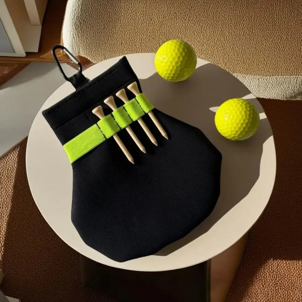 Soporte para objetos de valor, bolsa para pelota de Golf de terileno, Clip de Metal, soporte espacioso para camiseta de pelota de Golf, accesorios de Golf para práctica de Golf - imagen 2