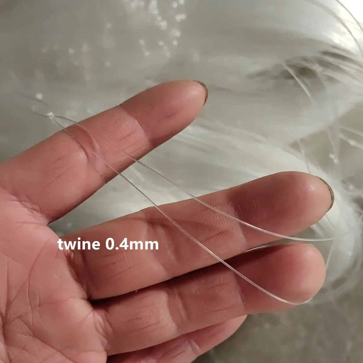 Cuerpo De 0,4mm, producto semiacabado, Red De Pesca, malla grande, monofilamento De nailon, trampa De red para peces, accesorios De red enmalle, Rede De Pesca - imagen 5