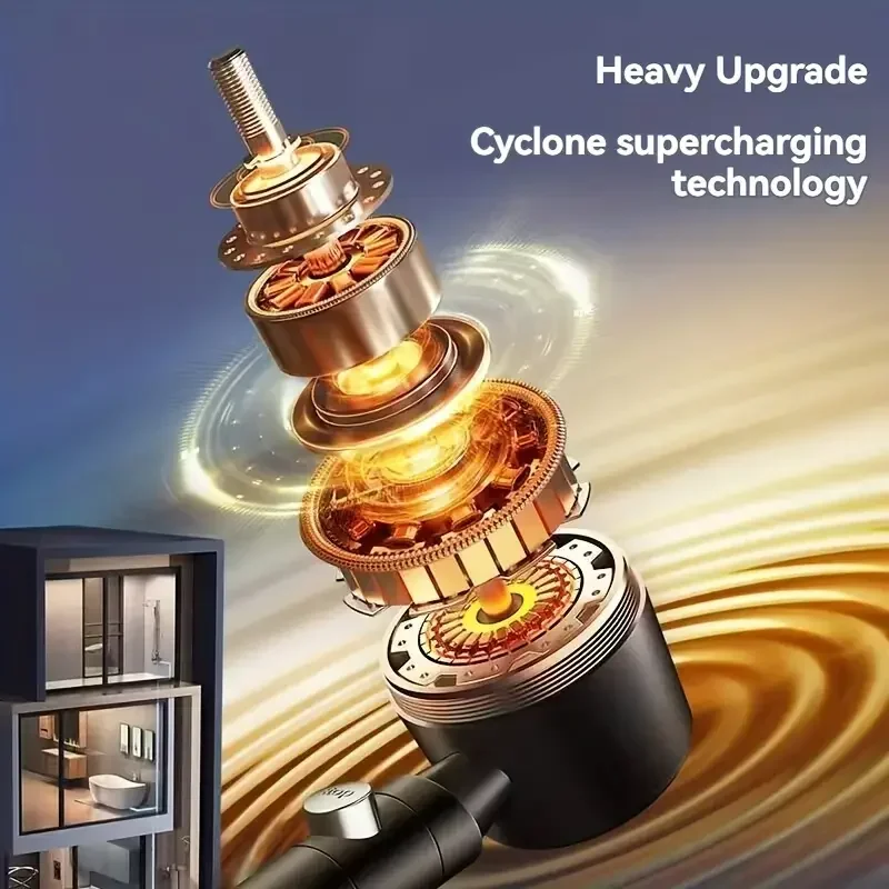 Nuevo cabezal de ducha con filtro ahorro agua alta presión, mano 5 modos, juego accesorios baño parada un botón