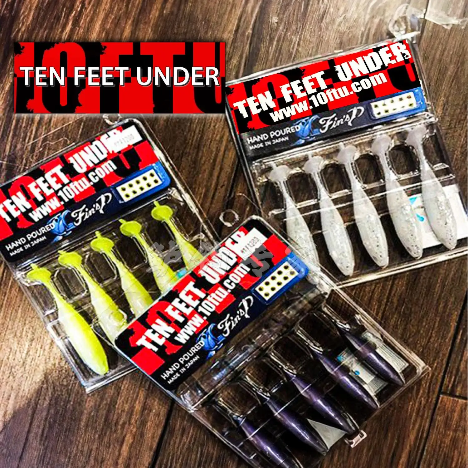 10FTU Japón importó Fin's P 3,9 pulgadas cola triangular de sábalo equilibrado grupo de pesca de Texas Carlo - imagen 2