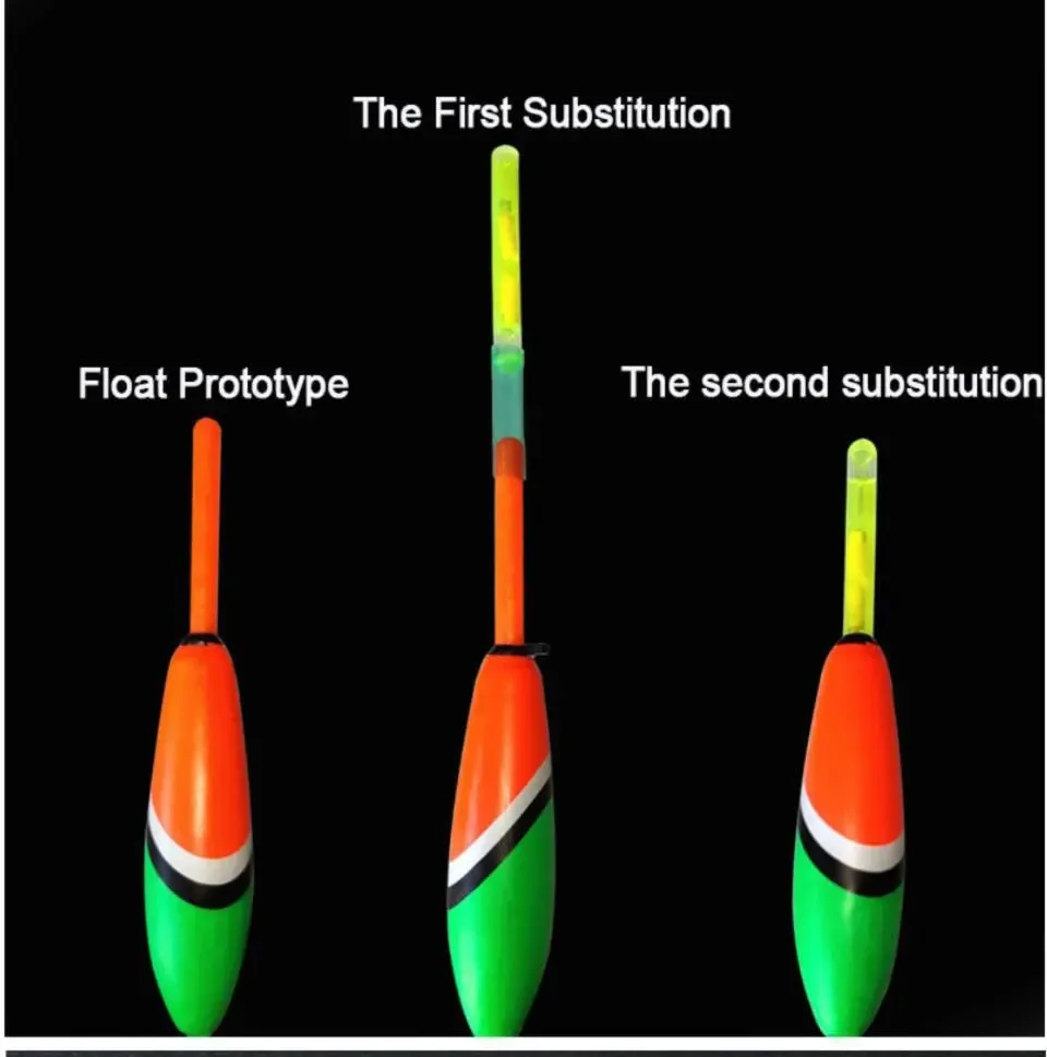 Señuelo de pesca que brilla en la oscuridad, palo de luz para pesca nocturna, atrae peces, cebo fluorescente, indicador flotante, 4,5x39mm, 10/20 piezas - imagen 4