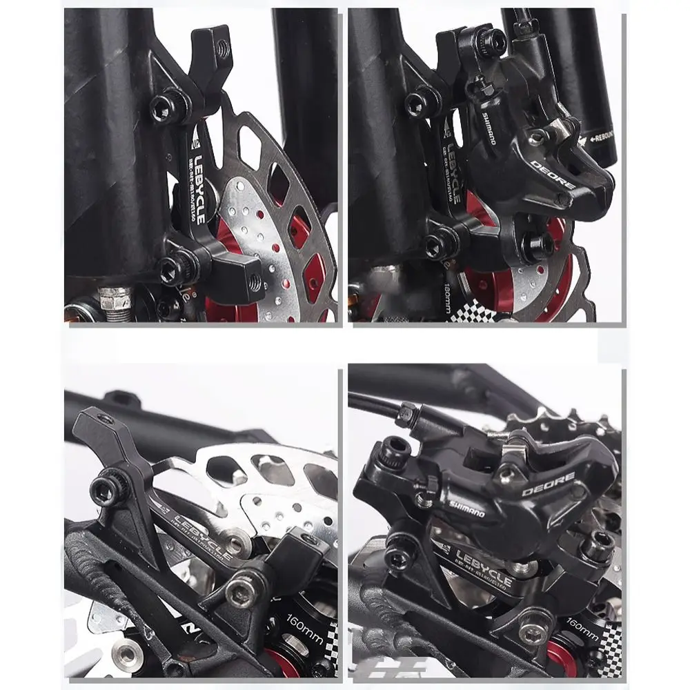 Adaptador de calibre para bicicleta, aleación de aluminio con pernos, convertidor de calibre de montaje, duradero y ultraligero, 180mm /203mm - imagen 5