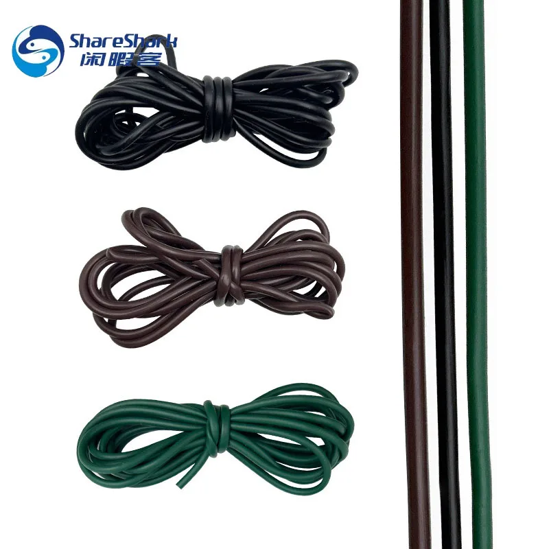 Herramientas de pesca de carpa, aparejos terminales de silicona suave antienredos, mangas de tubo, accesorios, 5 uds., 2M