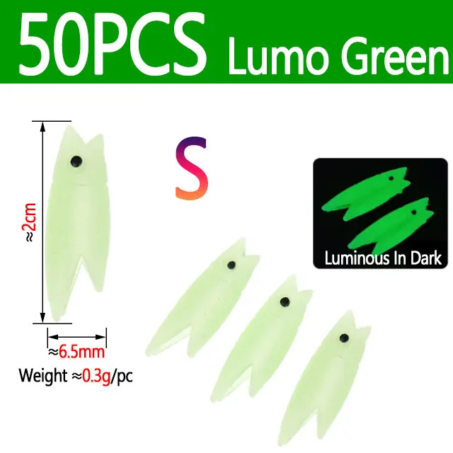 50pcs Lumo Green S