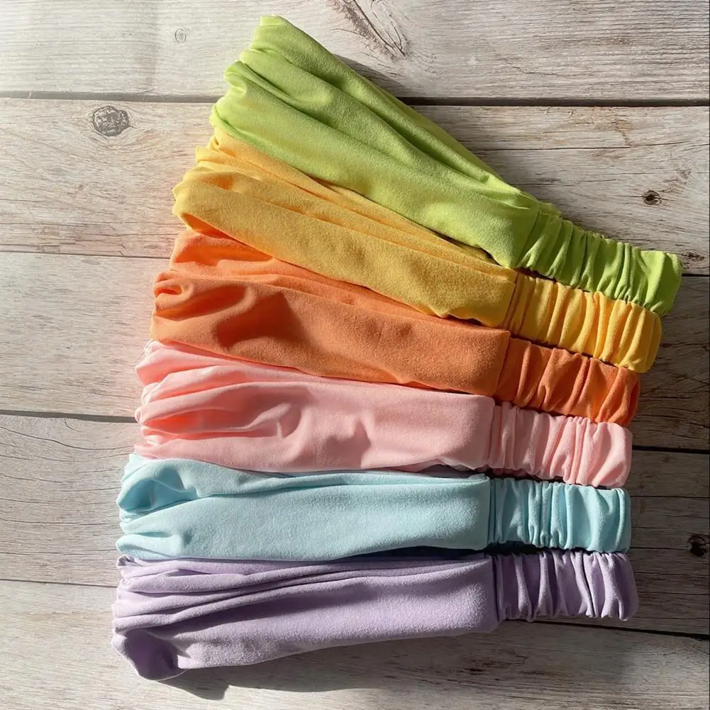 Banda elástica transpirable para yoga y running – Color puro - imagen 4