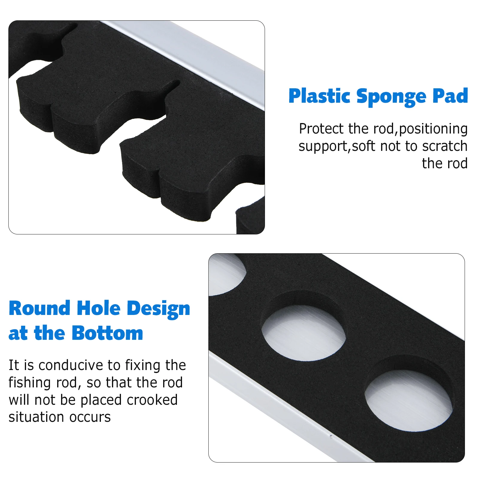 Goture soportes de caña de pescar de gran capacidad, estante de 24 varillas, soporte de poste Vertical para poste de pesca, soporte de exhibición, marco fijo - imagen 2