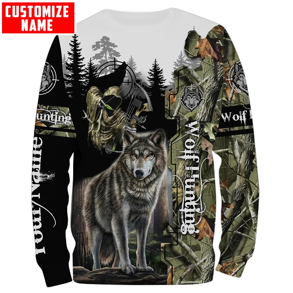 Predators Wolf sudadera con capucha personalizada 3D, cremallera - imagen 5