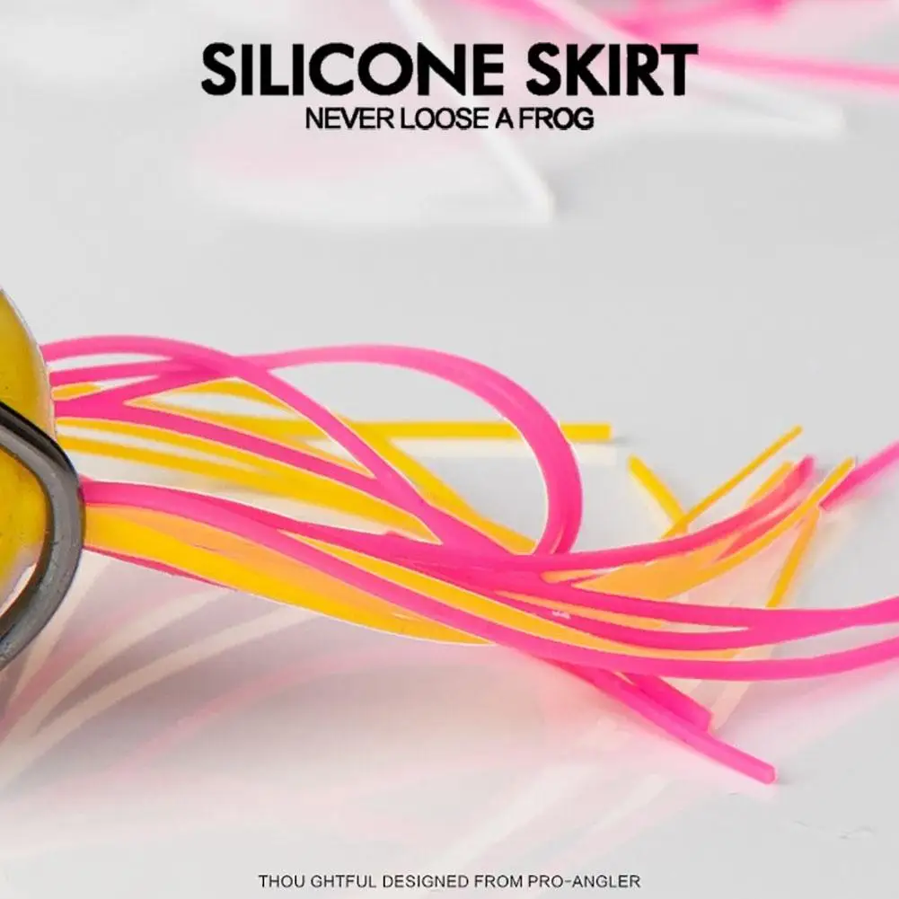 Cebo de pesca de rana trueno de 11g y 5,5 cm con anzuelos sin Weedless, cebo de diseño flotante, adecuado para lubina - imagen 5