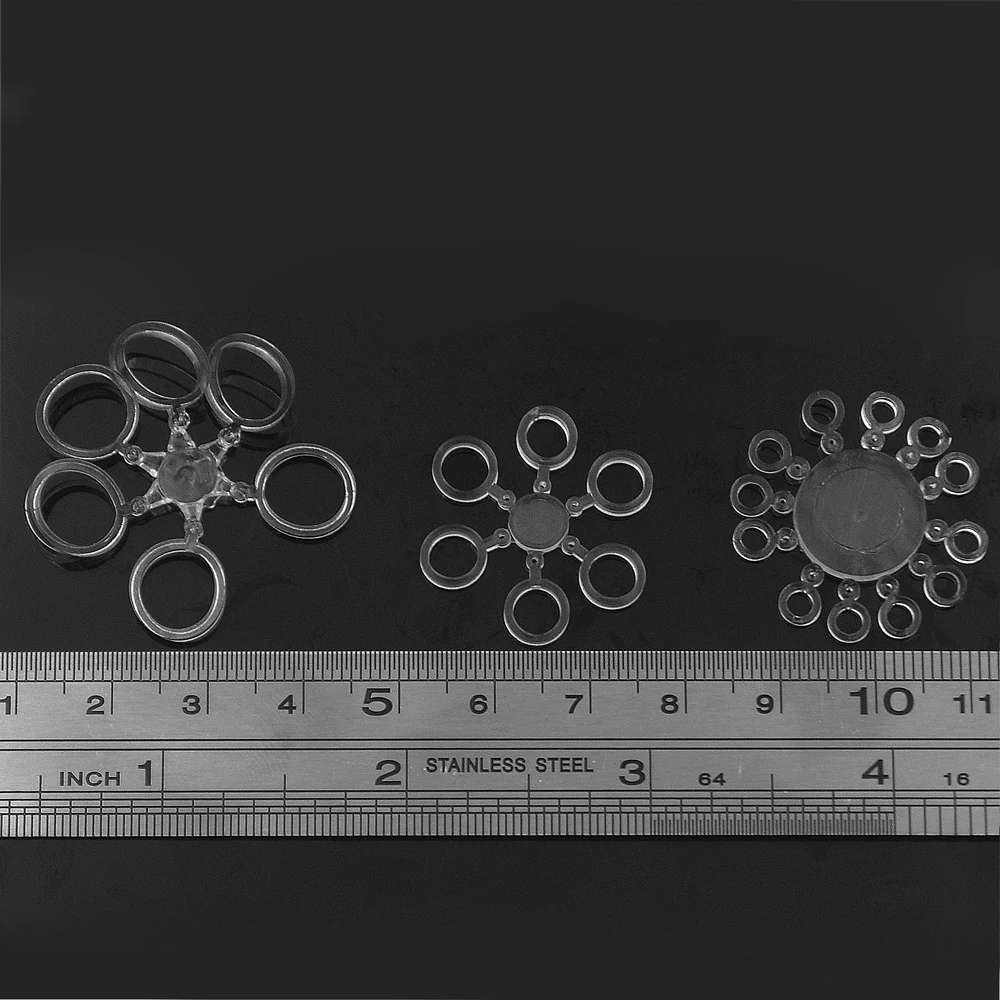 MNFT 72 Uds cebos bandas elásticas Boilie Pellet anillos de goma para cebo pesca de carpa cebos transparentes camilla tamaño 3mm 5mm 8mm - imagen 4