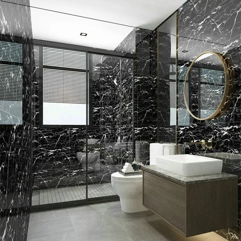 Papel tapiz de 30cm x 30cm para decoración del hogar, papel tapiz impermeable antiincrustante, pegatina para cocina, decoración de azulejos de cerámica 3D, dormitorio, habitación de mármol - imagen 5