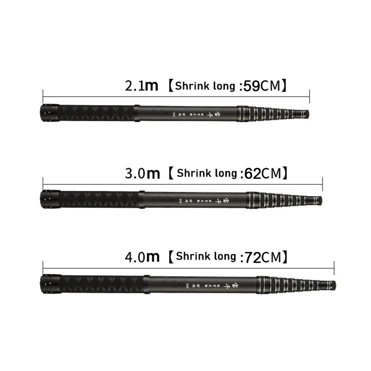 Red de pesca telescópica plegable, poste ligero de carbono para carpa, accesorios de aparejos, 2,1/3/4M - imagen 2