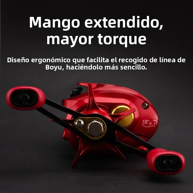 Carrete Baitcasting Huidiao – Freno magnético N48 7,2:1 para señuelo - imagen 3