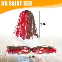 Faldas Jig Head silicona para Spinnerbait Bass