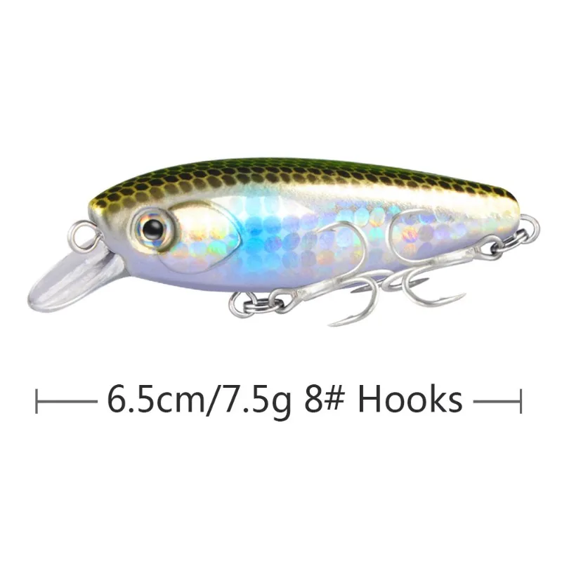 Anzuelo de pesca de hundimiento lento, accesorio para pescar en el mar, agua dulce Mino, suspensión de buceo profundo, hasta 0-2,5 M, nuevo - imagen 3