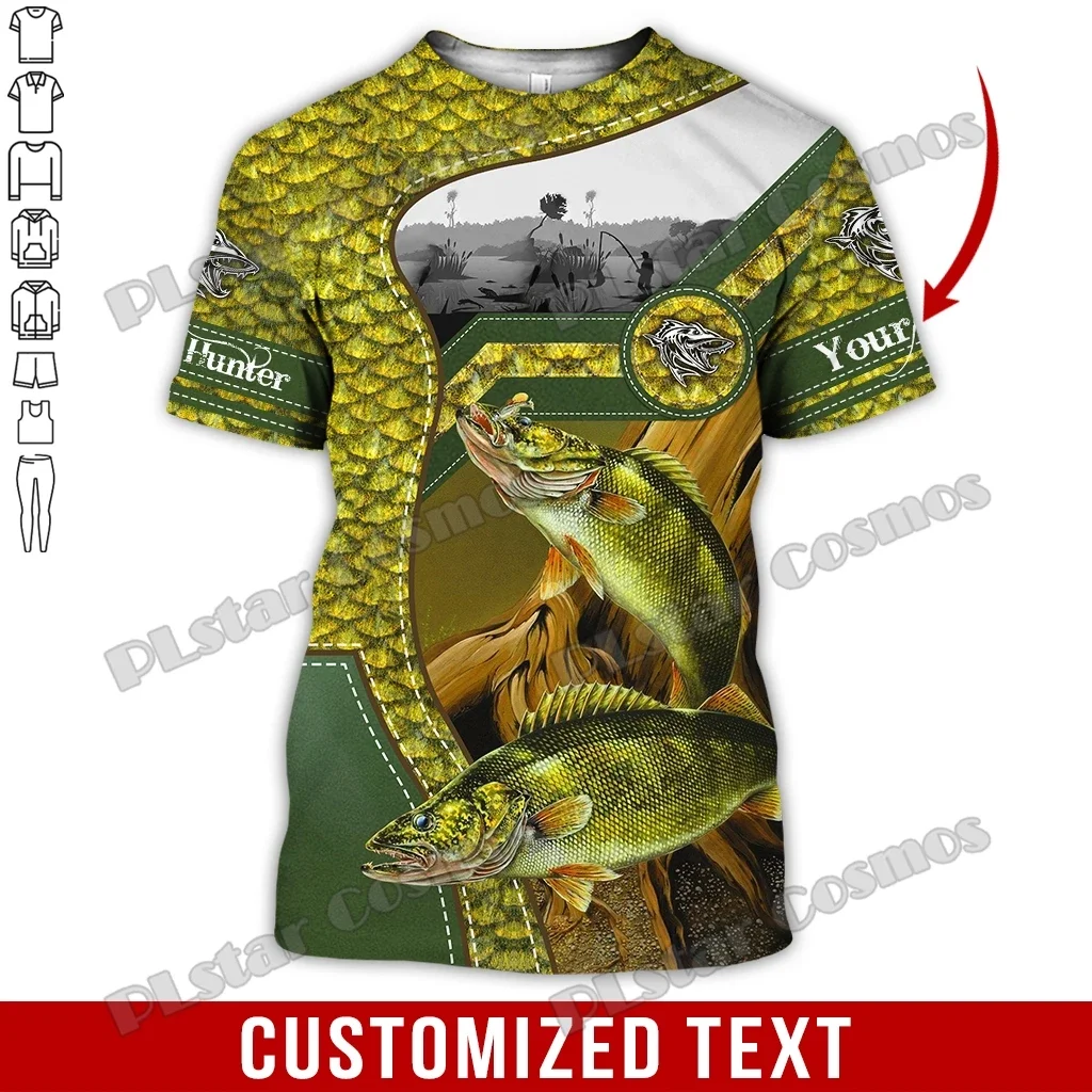 PLstar Cosmos-Camiseta de pesca de atún con nombre personalizado para hombre, camisa de moda con estampado 3D, estilo de verano, informal, Unisex, TX288 - imagen 2