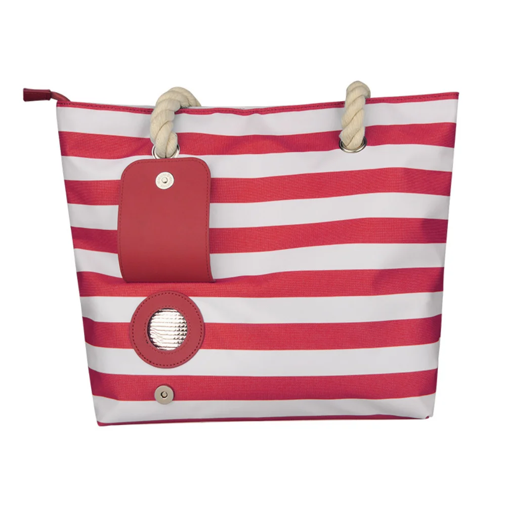 Bolsa enfriadora de vino para playa, bolso térmico portátil, bolsa de viaje para Picnic, refrigerador con correa para el hombro - imagen 3