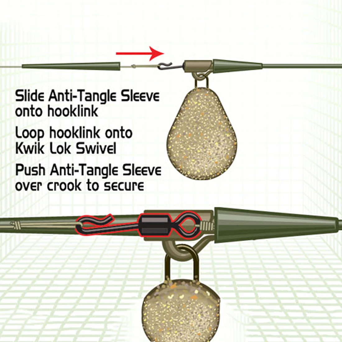 FishTrip-accesorios giratorios de pesca de carpa, 60 piezas, de cambio rápido, alta resistencia, giratorios suaves - imagen 4