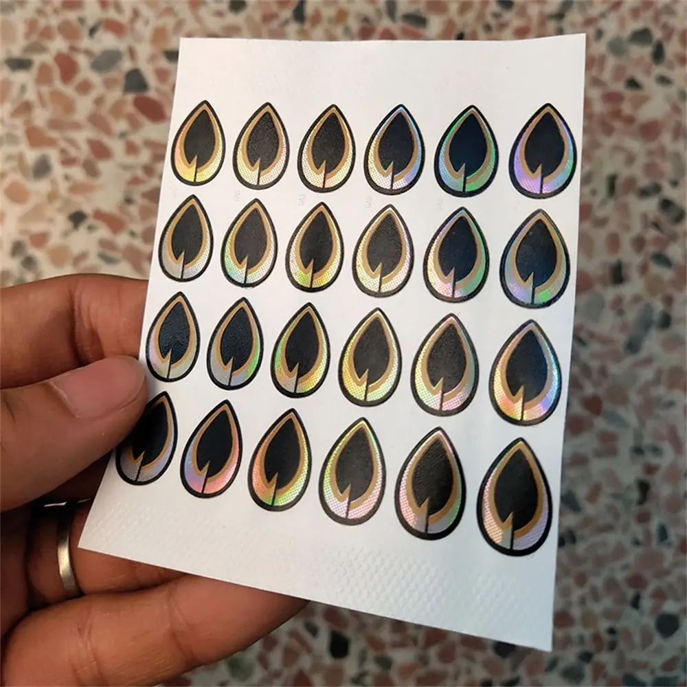 Señuelo de Pesca 2D, pegatinas de ojos holográficos, láser plano, cinta de ojos, aparejos de Pesca planos, 70 a 72 unidades - imagen 2