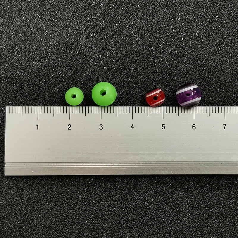 50 unids/lote de cuentas de pesca de ojo de pez, 6mm, 8mm, colores mezclados, luminosas, aparejos de Carolina, taxis, aparejos de pesca, Kit DIY, aparejos de pesca de lubina - imagen 2