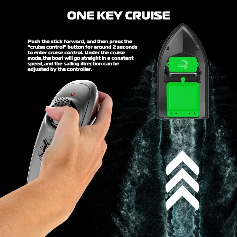 Marca MBLN, 2025 nuevo, barco de cebo de pesca, motores duales, luz trasera de dirección, Control de crucero, capacidad de carga de 2kg, corrección automática de ñame - imagen 5