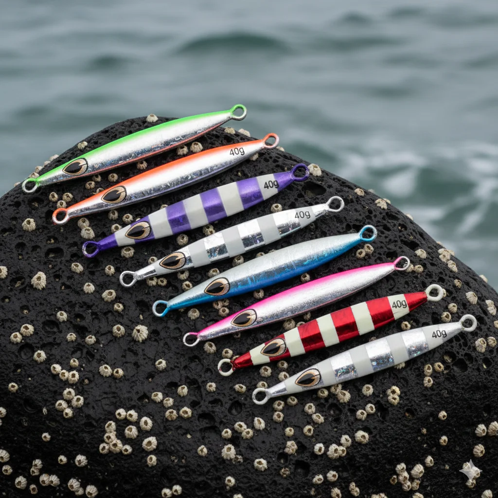 Jig Metálico Reflectante para Pesca en Mar – Atún, Lubina y Caballa