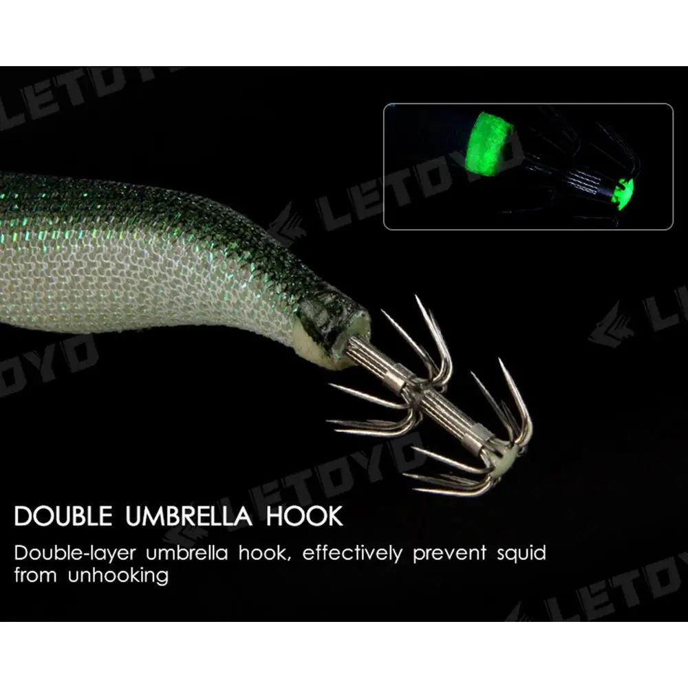 Señuelos de camarón de madera de plomo 2023, aparejos de pesca, anzuelo explosivo de 6,5 cm/7,9 cm/9,3 cm, señuelo de pulpo de simulación - imagen 4