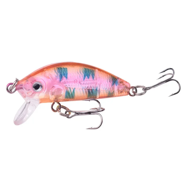 Señuelo de Pesca Minnow, 50mm, 3,8g, Swimbait Topwater, cebo duro Artificial, Wobbler, Crankbait, aparejos de Pesca de lubina a rayas, 1 ud. - imagen 5
