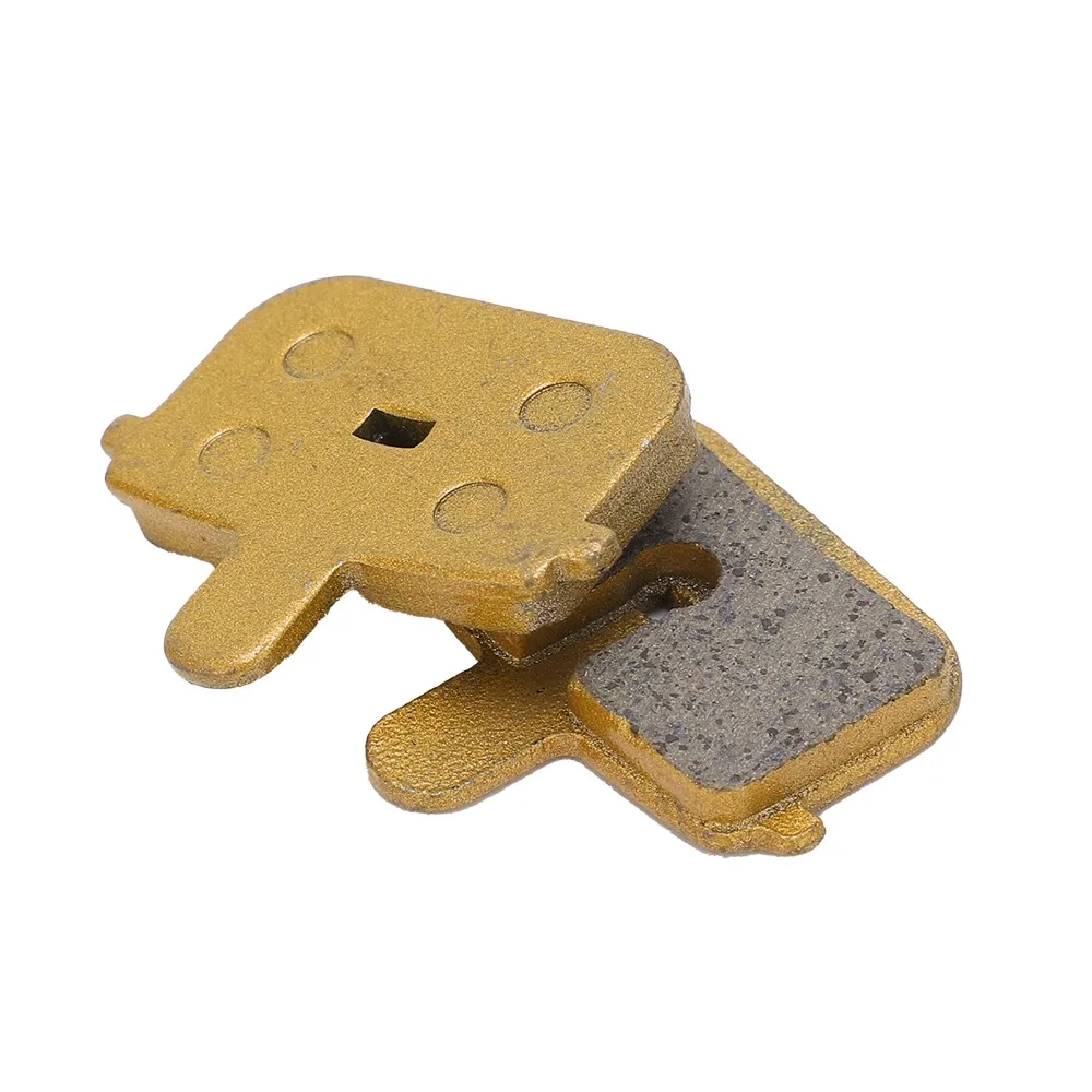 4 juegos de pastillas de freno de disco totalmente metálicas basadas en cetona amarillas con circlip pastillas de freno de bicicleta de montaña pastillas de freno de disco de bicicleta - imagen 3